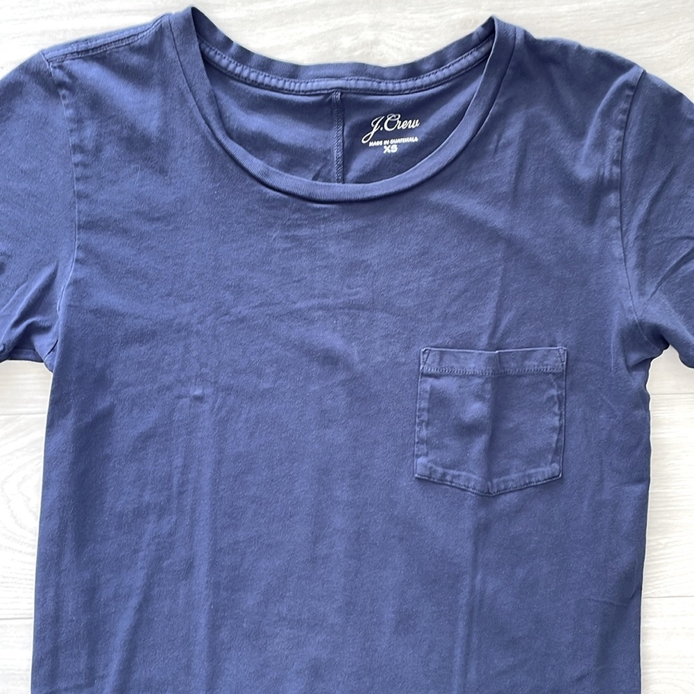 J. Crew Navy T-Shirt Dress - Picture 3 of 7
